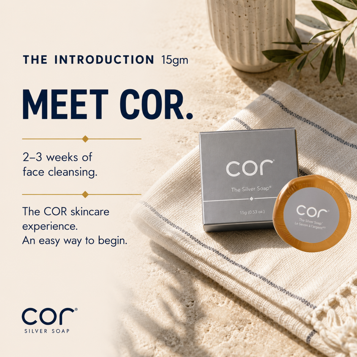 Cor Silver Soap | The Introduction | 15gm